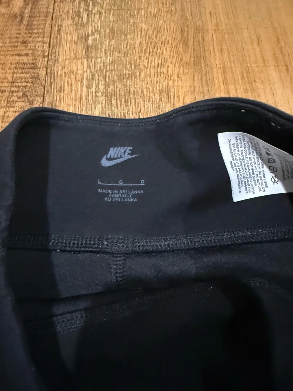 BOGO kids Nike Black Leggings with White Logo